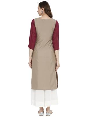Multicolor printed crepe kurtas-and-kurtis 3