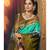 green woven silk cotton saree with blouse
