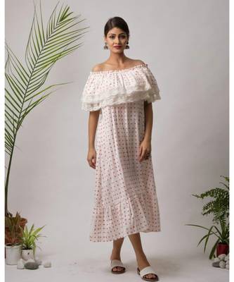 White Mish Cotton Dress 1