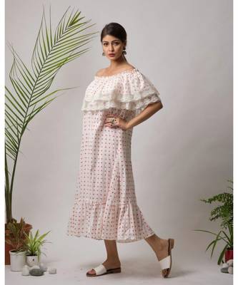 White Mish Cotton Dress 2