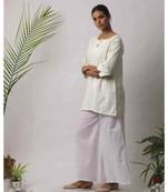 White printed Juan cottonTop