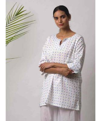 White printed Axel Cotton Top 4