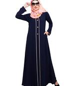 Modest Forever  Blue embroidered nida abaya