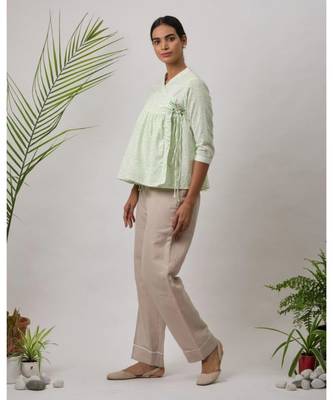 White printed Isidora Cotton Top 2