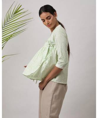 White printed Isidora Cotton Top 3