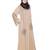 Modest Forever  Beige embroidered satin dubai style abaya