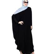 Modest Forever  Black embroidered nida irani kaftan abaya