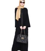 Modest Forever  Black embroidered nida abaya
