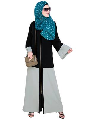Black embroidered nida abaya 2