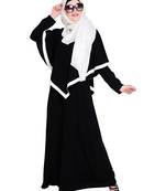 Modest Forever  Black embroidered nida abaya