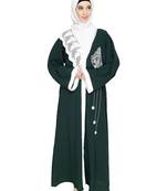 Modest Forever  Green embroidered nida dubai style abaya