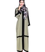 Modest Forever  Sea-green embroidered nida dubai style abaya