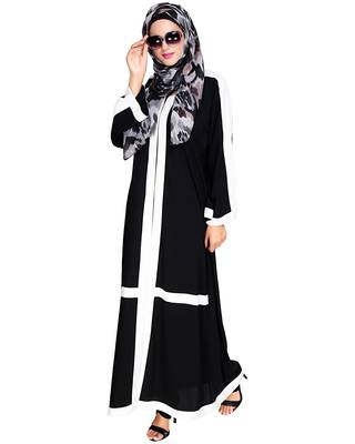 Modest Forever  Black embroidered nida dubai style abaya 3