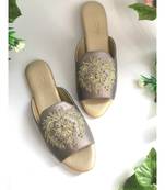 Damask Loafers Gun Metal