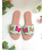 Sea Green Butterfly Swirls