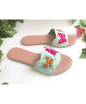 Sea Green Butterfly Swirls 3