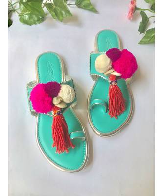 Boho Turquoise Kolhapuri 2