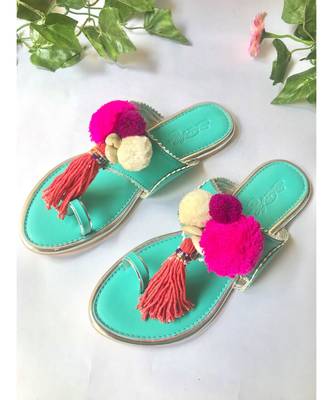 Boho Turquoise Kolhapuri 3