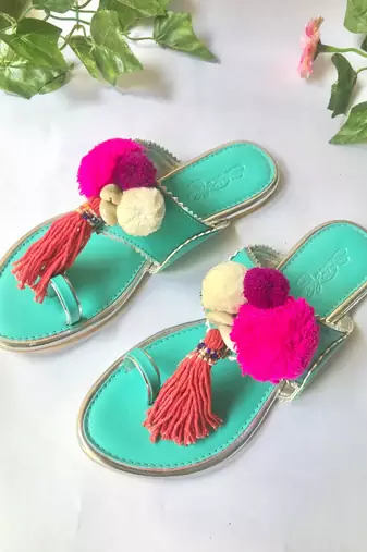 Boho Turquoise Kolhapuri