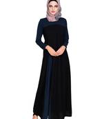 Modest Forever  Black embroidered nida abaya