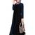 Modest Forever  Black embroidered nida abaya