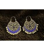 BLUE Meenakari Copper danglers-drops