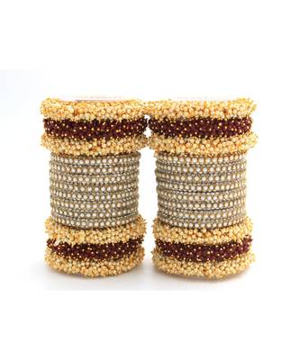 Maroon Set Of 2 Lac Bridal Bangle Sets 1