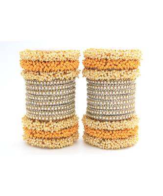 Yellow Set Of 2 Lac Bridal Bangle Sets 1