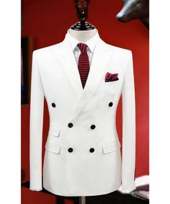 white wool Latest Design Blazer Coat 1