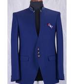 blue wool Latest Design Blazer Coat