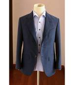 blue wool Latest Design Blazer Coat