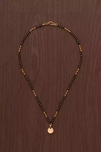  mangalsutra short with single vati one gram gold