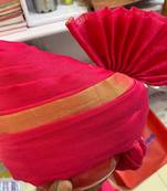 Pink printed cotton men-wedding-dresses