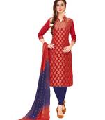 Maroon woven banarasi salwar