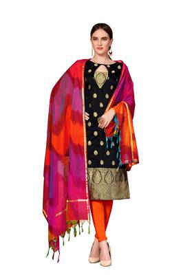 Black woven banarasi salwar 1