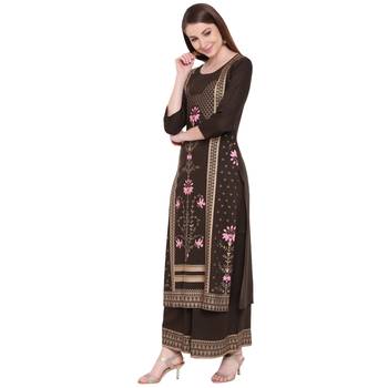 Green printed rayon kurtas-and-kurtis 3