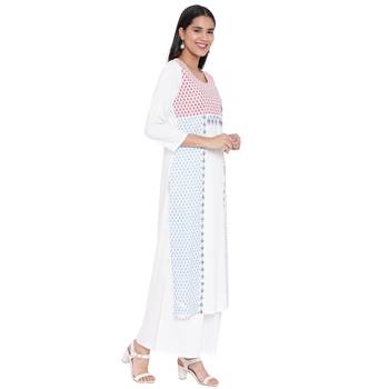 White printed rayon kurtas-and-kurtis 4