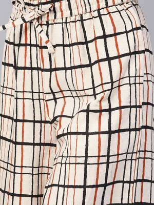 Black floral print cotton salwar 5
