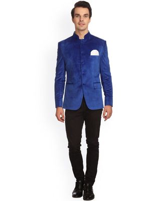 blue jodhpuri coat