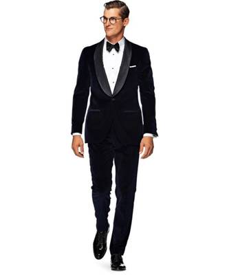 black Jodhpuri Velvet Suit 1
