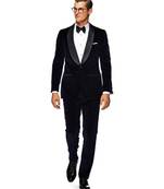 black Jodhpuri Velvet Suit