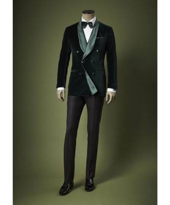 black Jodhpuri Velvet Suit 1