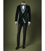 black Jodhpuri Velvet Suit