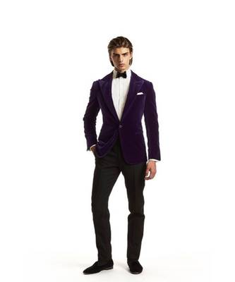 blue Jodhpuri Velvet Suit 1