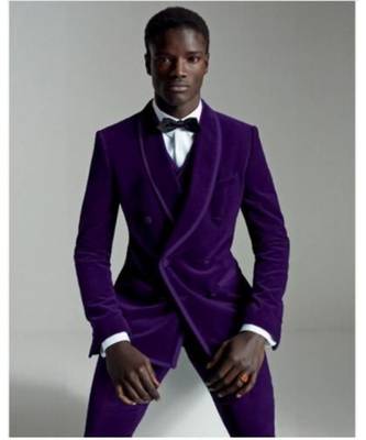 blue Jodhpuri Velvet Suit 1