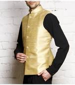 gold Modi Jacket Terry Wool Fabric Latest Design