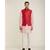 red Modi Jacket Terry Wool Fabric Latest Design