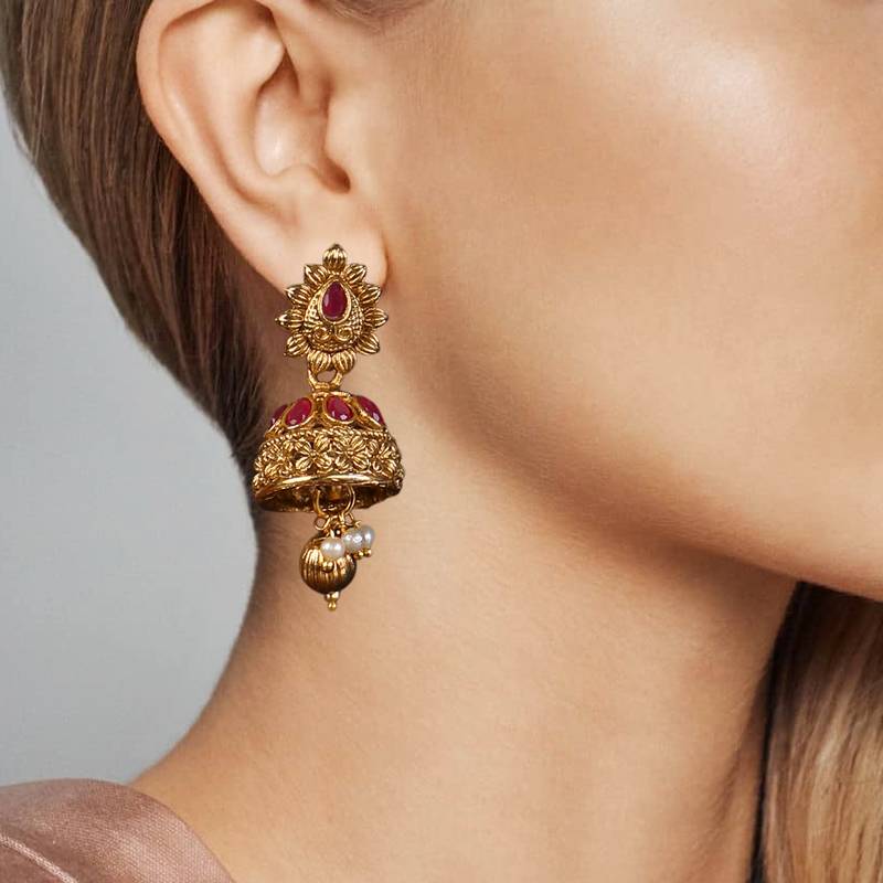 Peacock Shaped Engraved Designer Necklace