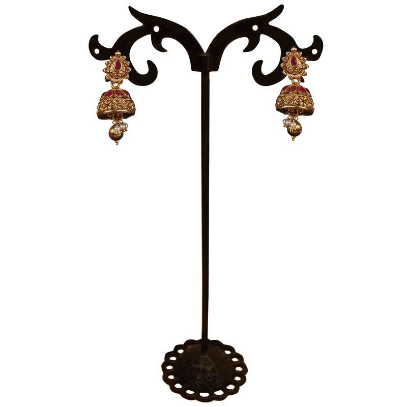 Peacock Shaped Engraved Designer Necklace