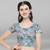 Janasya Women's Cotton Lycra Digital Printed Readymade Blouse